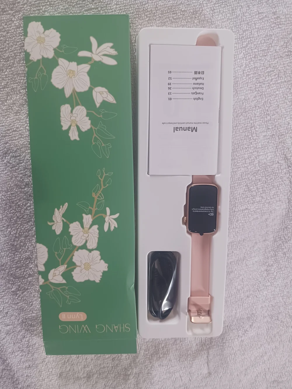 New SHANG WING LYNN2 Pink Smartwatch Fitness Tracker
